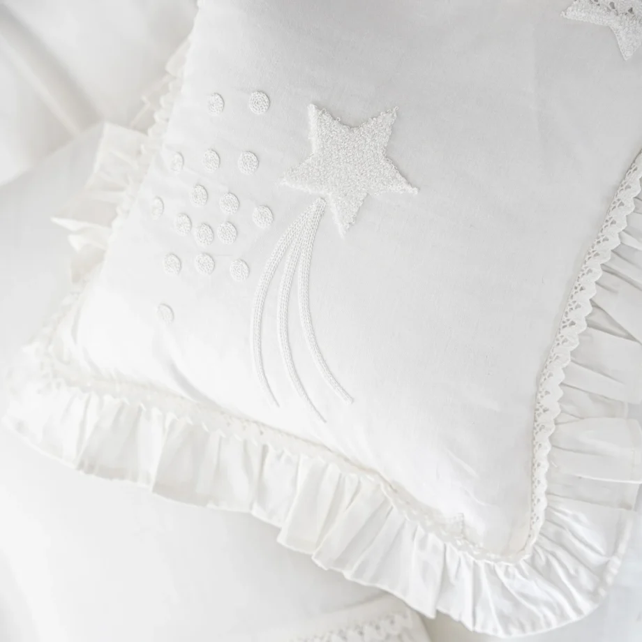 Baby Duvet Cover Set Organic Cotton Satin Cream