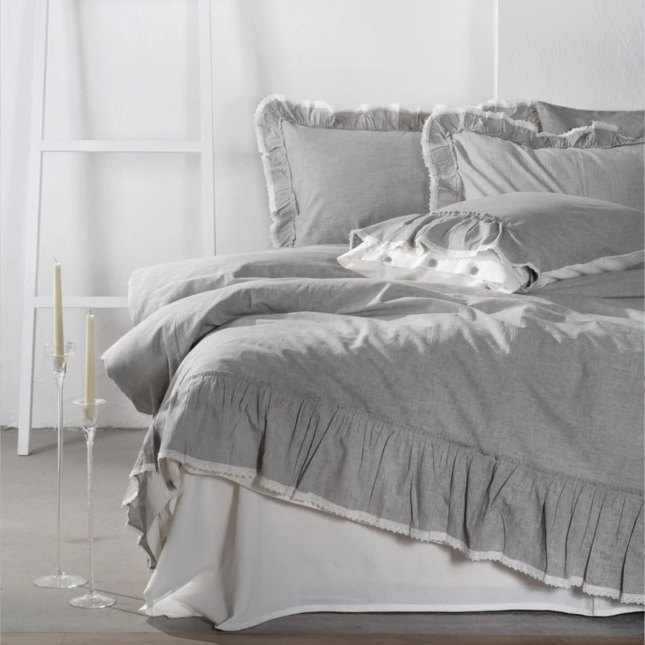 King Size Duvet Cover Set Organic Cotton Linen