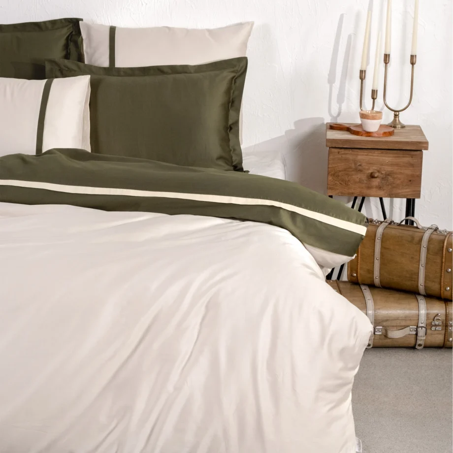 New Basic King Size Duvet Cover Set Organic Cotton Satin