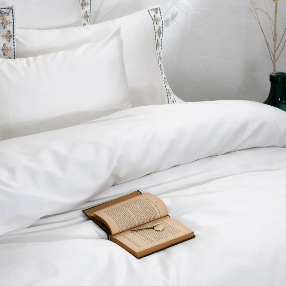 King Size Duvet Cover Set Organic Cotton Satin