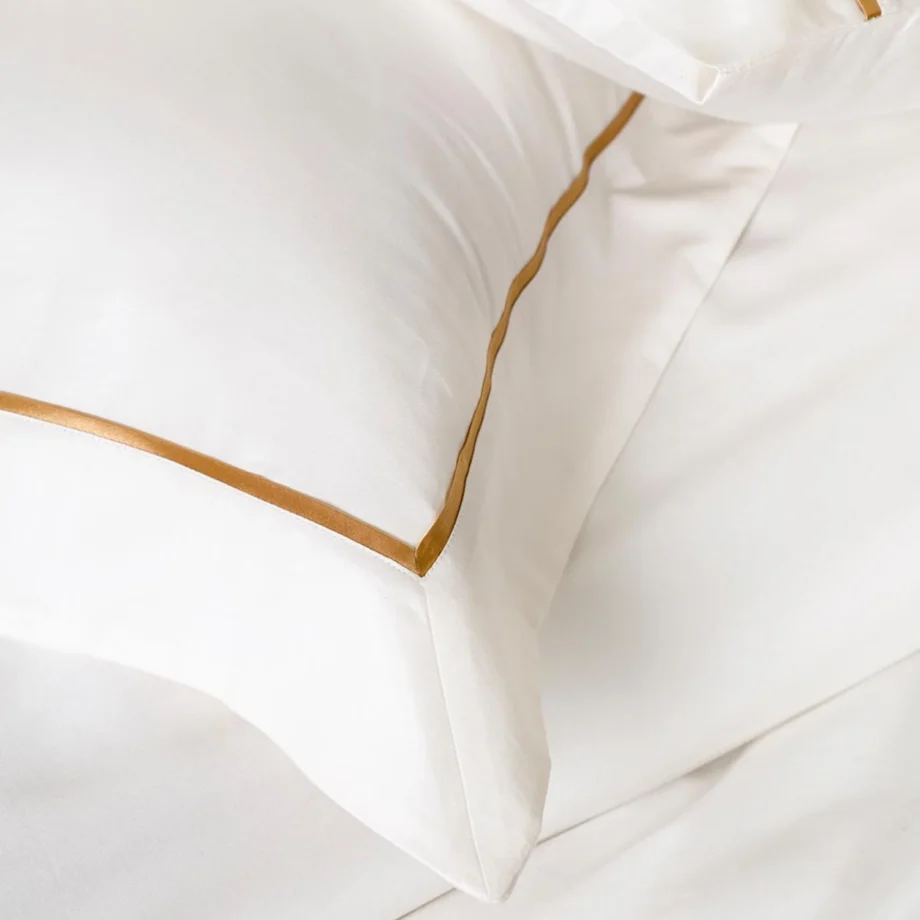 King Size Duvet Cover Set Organic Cotton Satin Cream