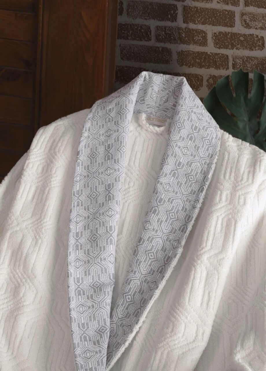 6-Piece Jacquard Cotton Bathrobe Set