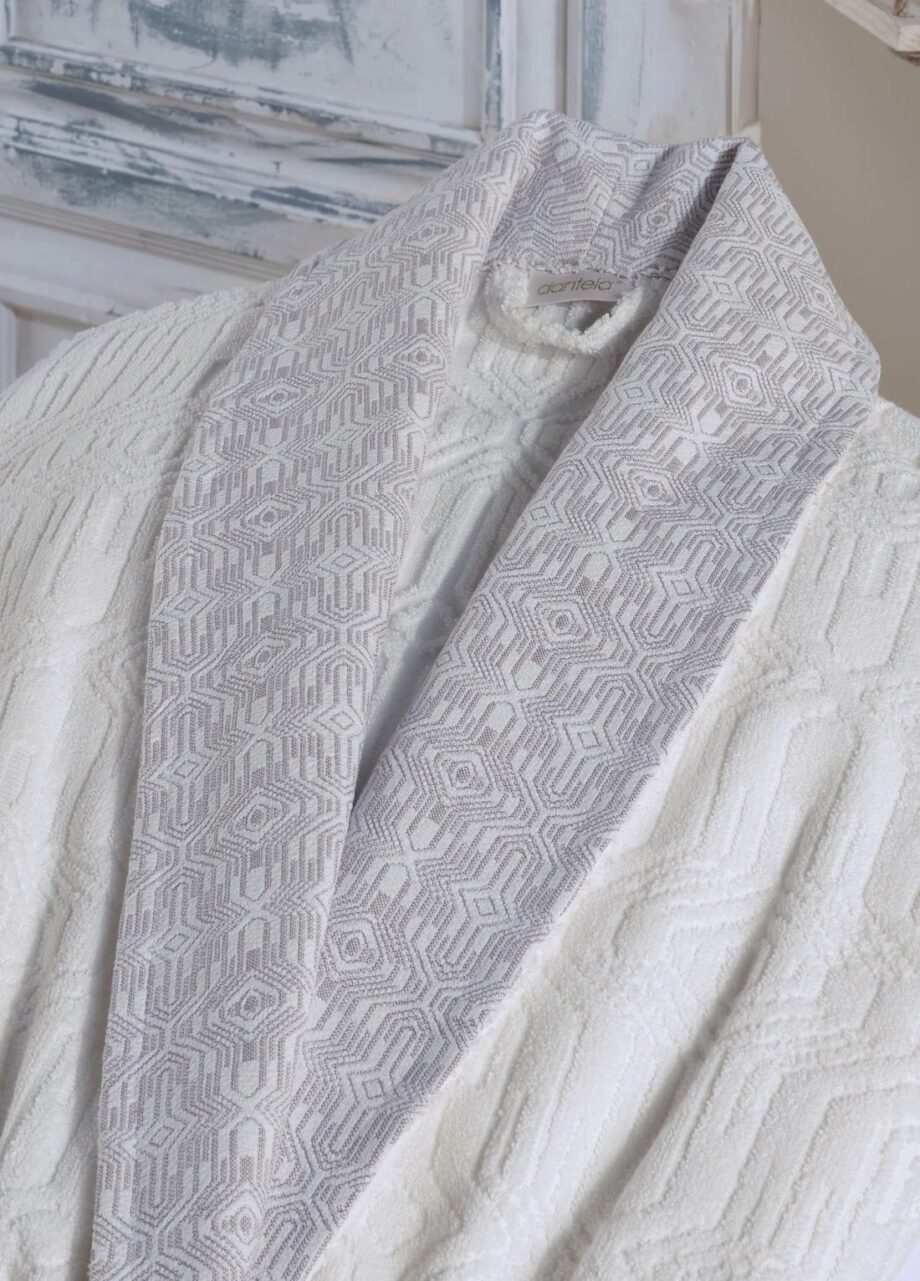 6-Piece Jacquard Cotton Bathrobe Set